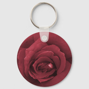 red rose key ring