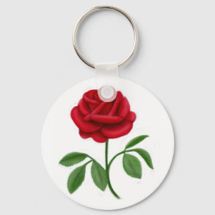 Red Rose Keychain