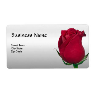 Red Rose Label Elegant Personal Business