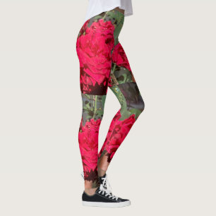 Red Rose leggings