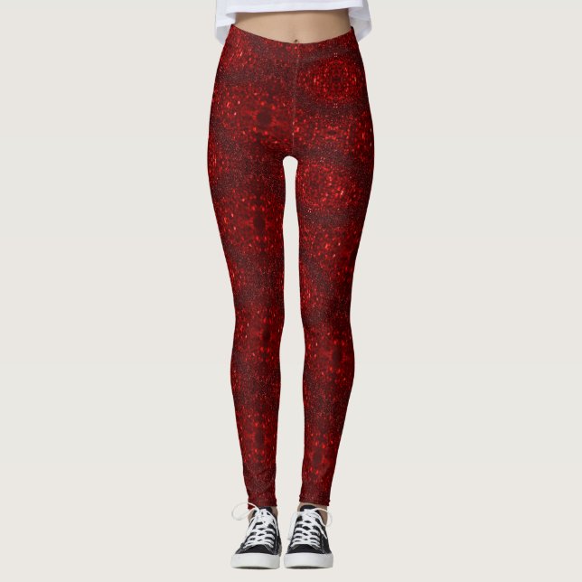 Red Rose Leggings (Front)