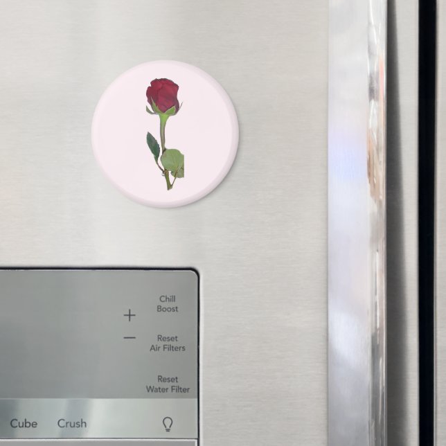 Red Rose Magnet (In Situ (Fridge))