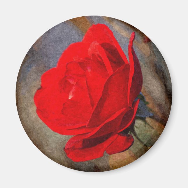 Red Rose Magnet (Front)