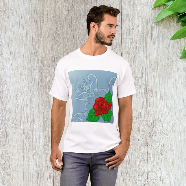 Red Rose Mens T-Shirt (Creator Uploaded)
