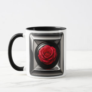 Red Rose Meta Mug