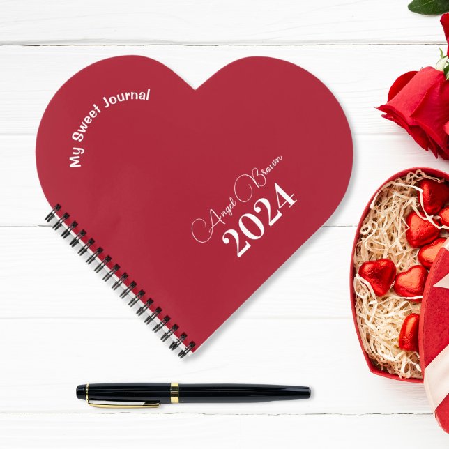 Red Rose, Minimalist Sweet Journal NoteBook (Creator Uploaded)