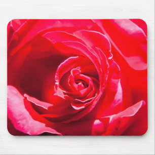 Red rose mouse pad