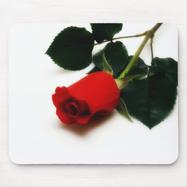 Red Rose Mouse Pad (Front)