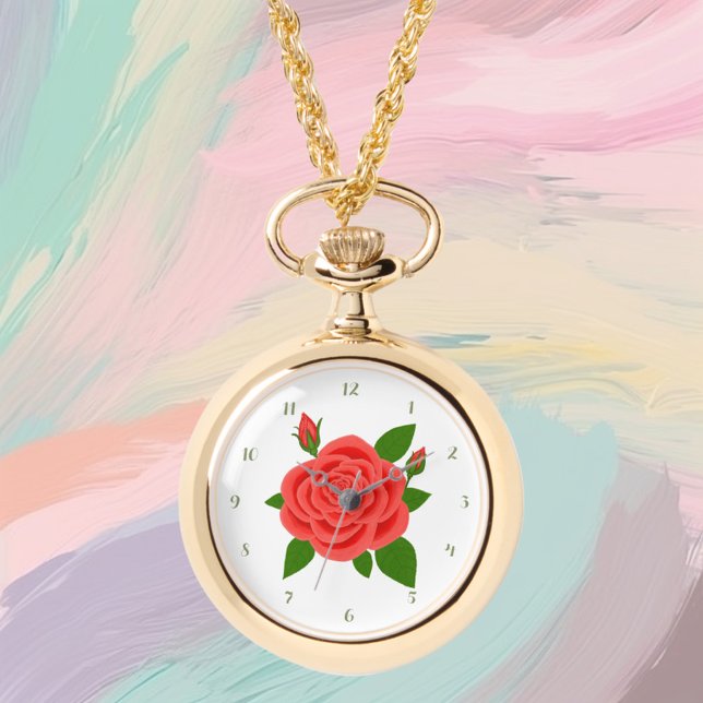 Red Rose Necklace eWatch (Creator Uploaded)