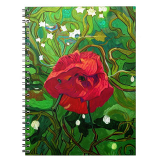 RED ROSE NOTEBOOK