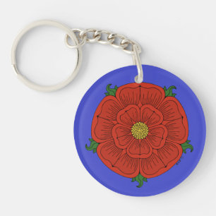 Red Rose of Lancaster Key Ring