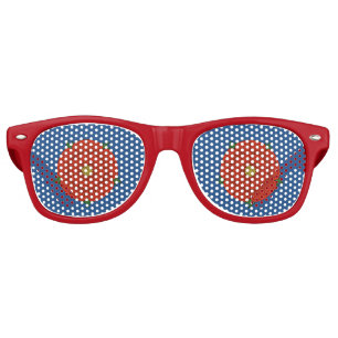 Red Rose of Lancaster Retro Sunglasses