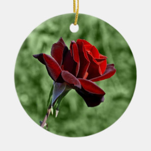 Red Rose Ornament