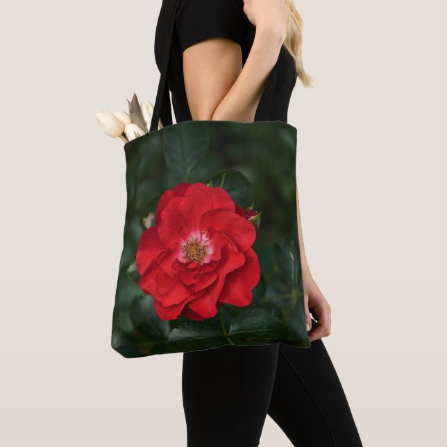 Red Rose P6568 Tote Bag (Close Up)