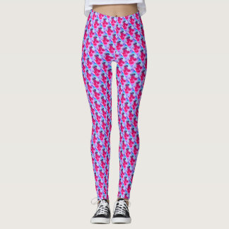 Red Rose pattern design Leggings