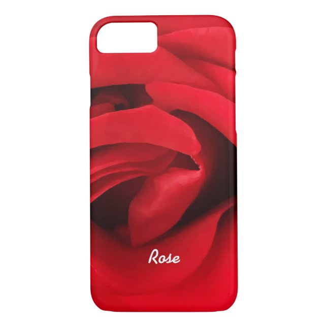 Red Rose Personalised Case-Mate iPhone Case (Back)