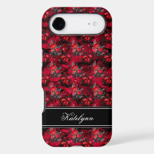 Red Rose Phone Case   Personalised Name