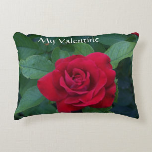 Red Rose Photo Decorative Cushion