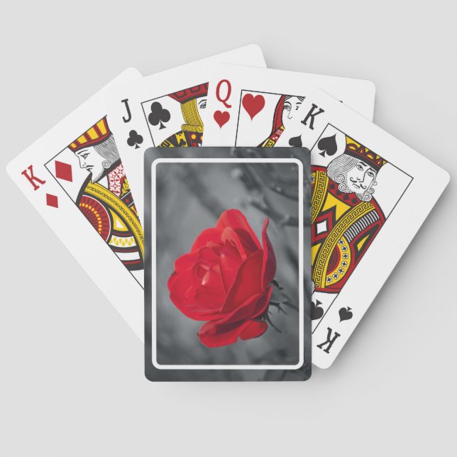 Red Rose Playing Cards (Back)