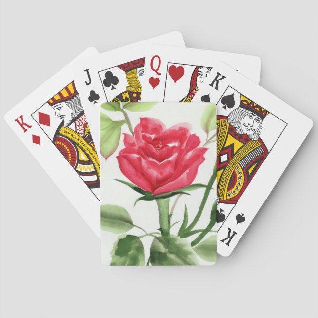 Red Rose Playing Cards (Back)