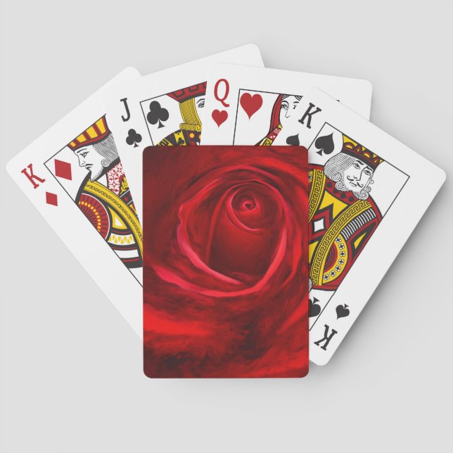 Red Rose Playing Cards, Standard Index faces Cards (Back)