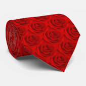 Red Rose, Red Rose, Red Rose Alternative Pattern Tie (Rolled)