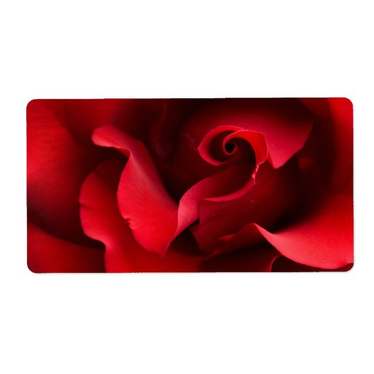 Red Rose - Roses Customised Template Shipping Label