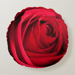 Red Rose Round Cushion