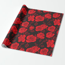 Red Rose Seamless Pattern