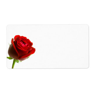 Red Rose Shipping Labels
