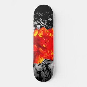Red rose skateboard
