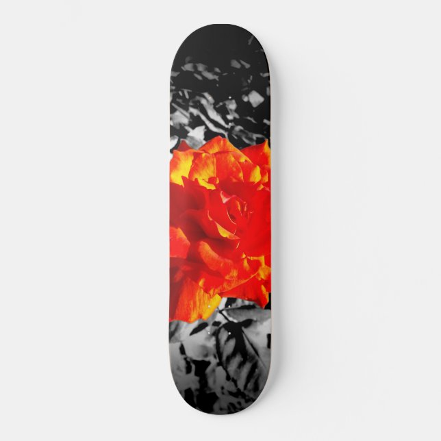 Red rose skateboard (Front)