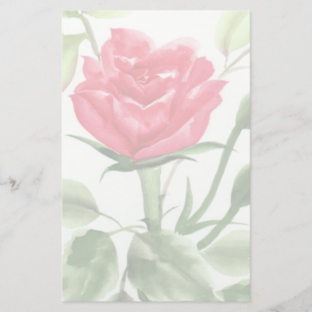 Red Rose Stationery (Front)