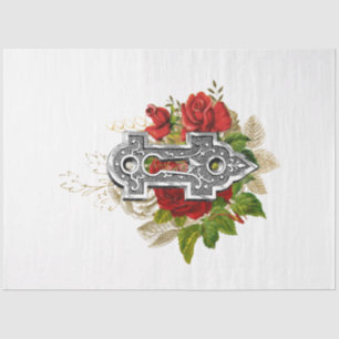 Red Rose Steampunk Series Design 16 Tissue Paper