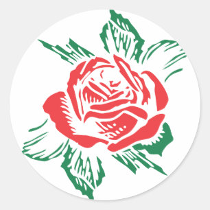 Red Rose Sticker