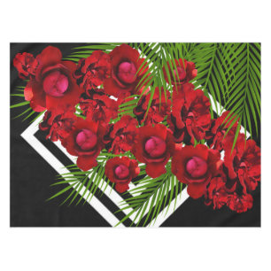 Red Rose Tablecloth