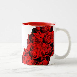 red rose tea mug