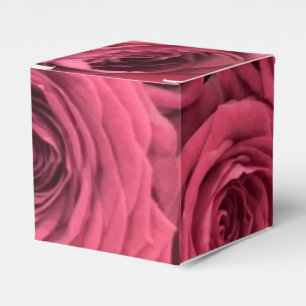 Red rose theme favour boxes