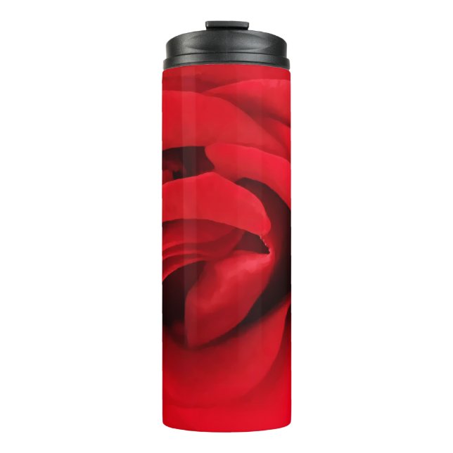 Red Rose Thermal Tumbler (Front)