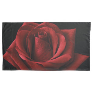 Red rose throw pillow pillowcase