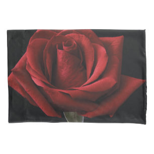 Red rose throw pillow pillowcase