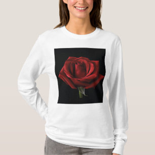 Red rose throw pillow T-Shirt