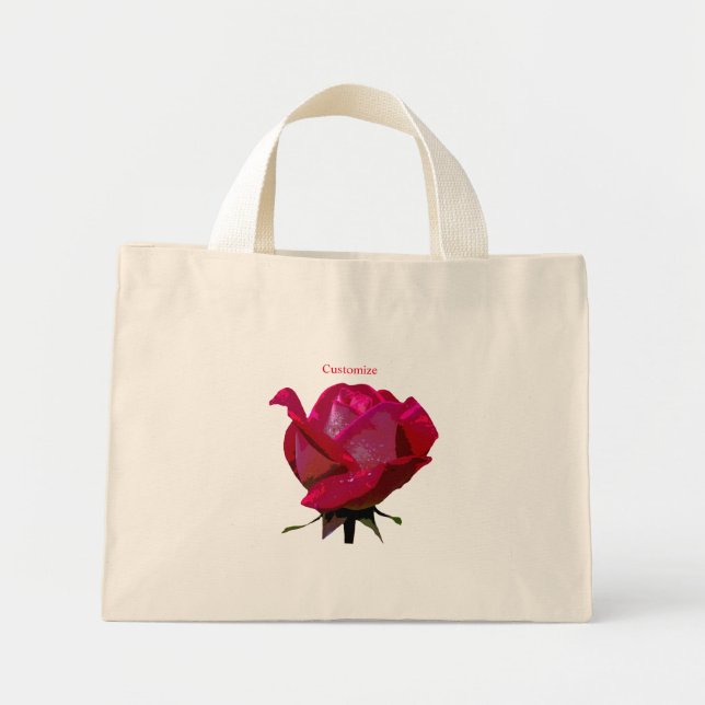 Red rose Thunder_Cove Mini Tote Bag (Front)