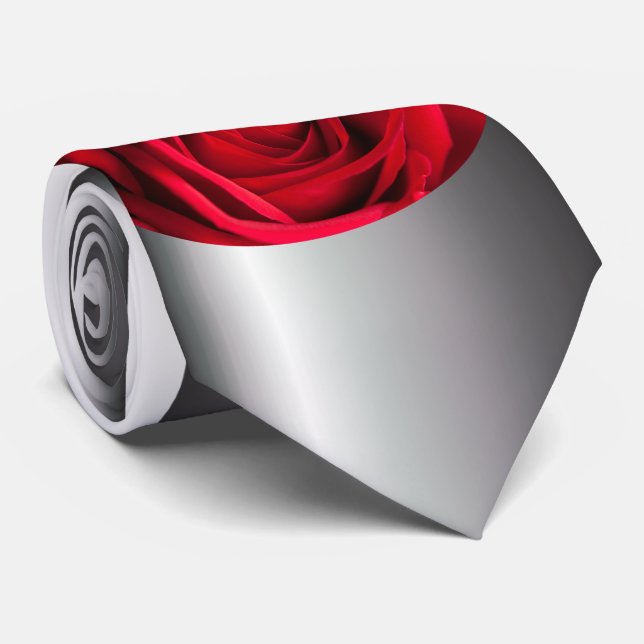Red Rose Tie (Rolled)