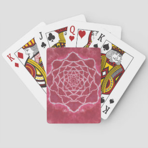 Red Rose Tie Dye Bicycle Playing Cards
