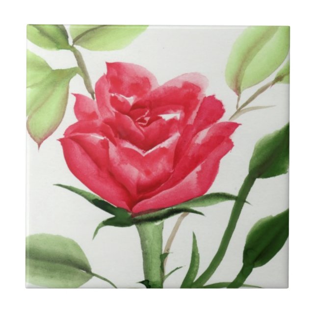 Red Rose Tile (Front)