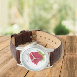 Red rose Timepiece for Her Watch<br><div class="desc">Timeless beauty meets thoughtful personalisation with this elegant red rose wristwatch. Featuring a delicate rose design and a custom name on the dial,  this watch makes a stunning gift for bridesmaids,  birthdays,  anniversaries,  or Mother's Day.</div>