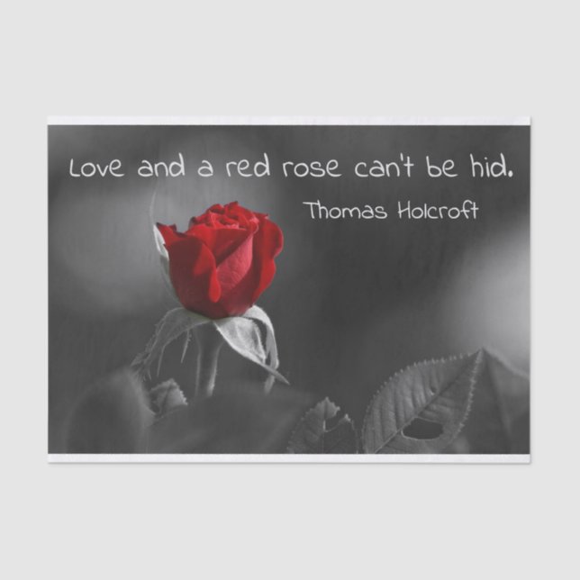 Red Rose Tissue Paper (Front)