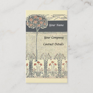 Red Rose Tree with Red Flowers Business Card