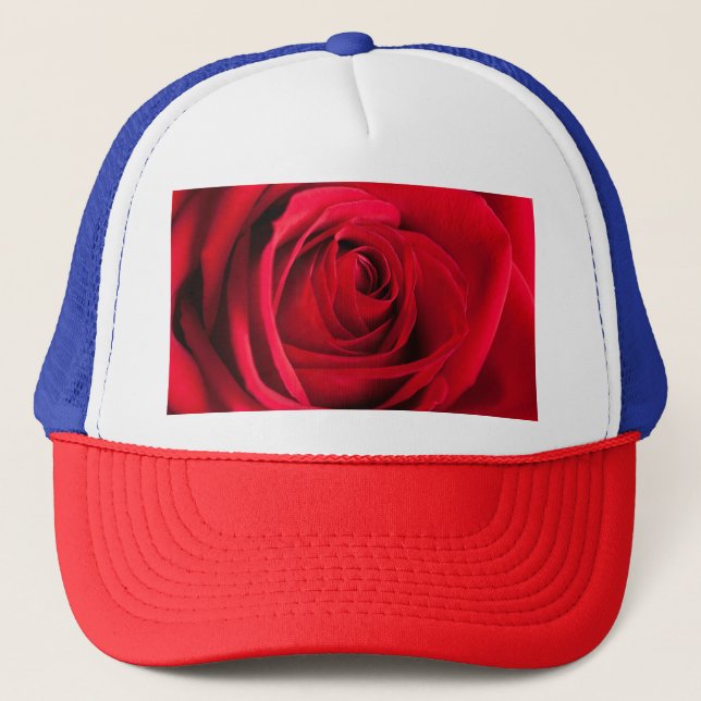 Red Rose Trucker Hat (Front)